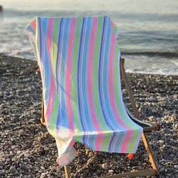Homebiente Pamuklu Ponponlu Neon Peştamal Havlu 150x80 cm - 2