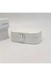 Jewelbox Beyaz Seyahat Takı Kutusu 12x7,5 cm - 1