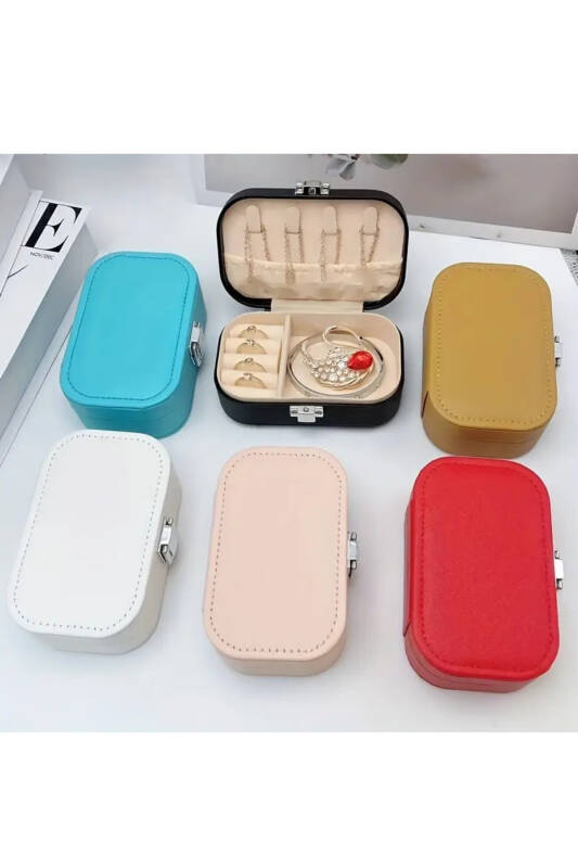Jewelbox Beyaz Seyahat Takı Kutusu 12x7,5 cm - 3