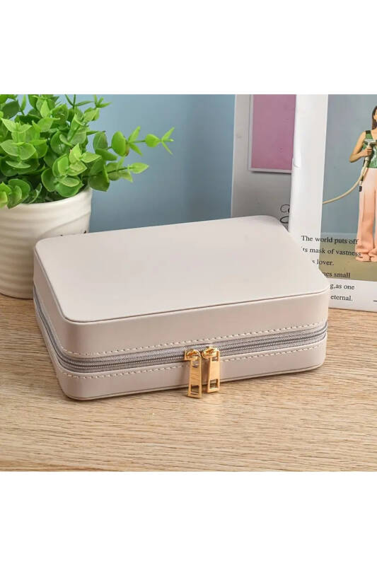 Jewelbox Gri Aynalı Seyahat Takı Çantası - 2