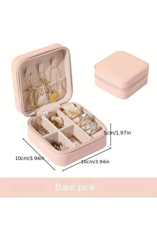  Jewelbox Pembe Seyahat Takı Çantası - 2