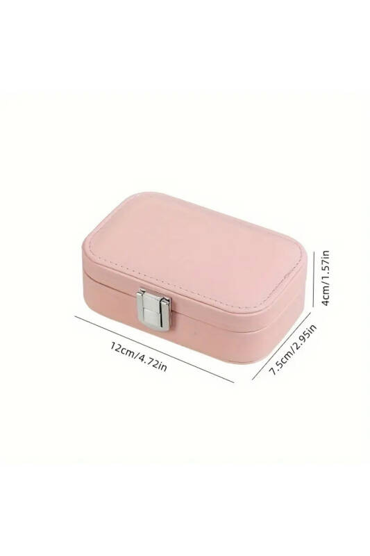 Jewelbox Pembe Seyahat Takı Kutusu 12x7,5 cm - 2