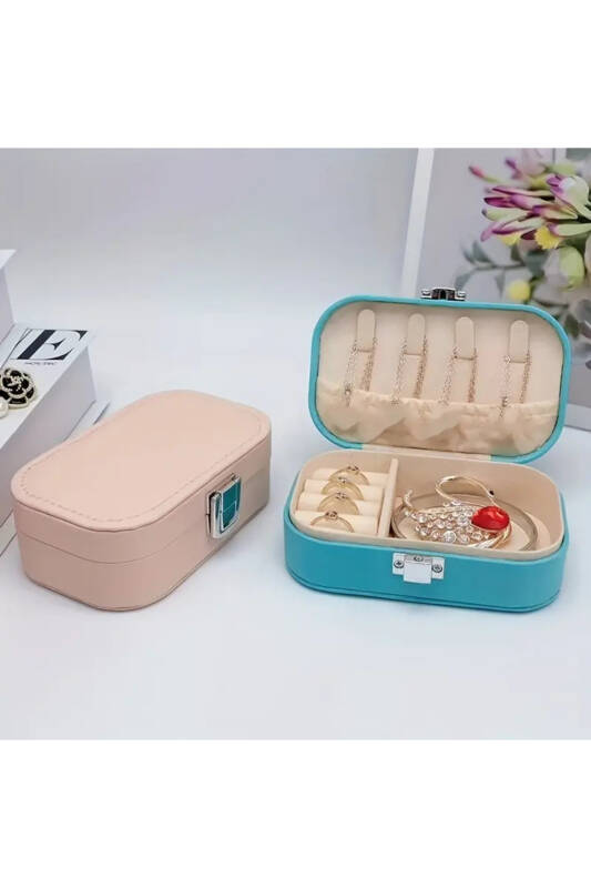 Jewelbox Pembe Seyahat Takı Kutusu 12x7,5 cm - 3