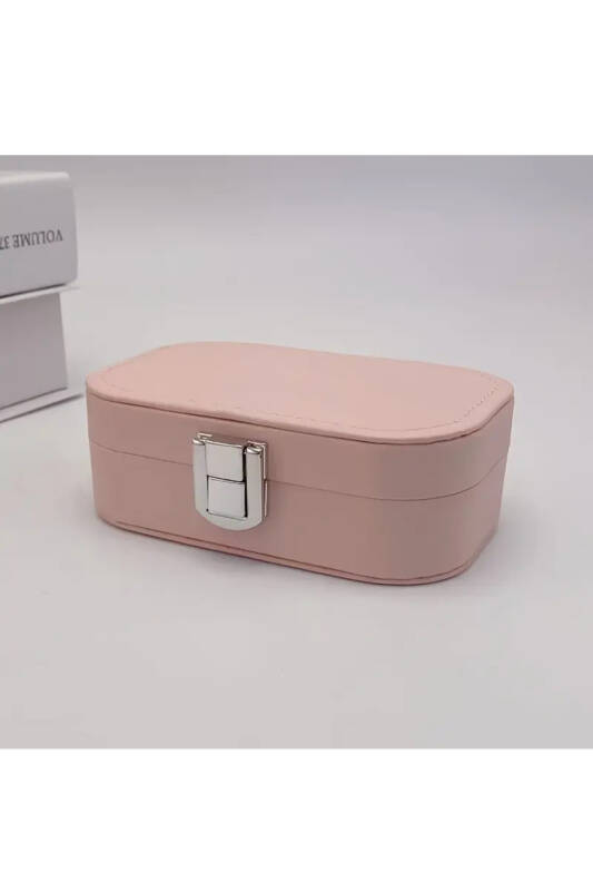 Jewelbox Pembe Seyahat Takı Kutusu 12x7,5 cm - 1