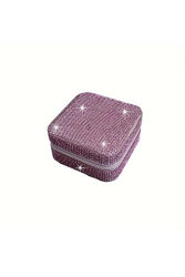 Jewelbox Pembe Taşlı Dikdörtgen Takı Kutusu - 1