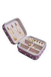 Jewelbox Pembe Taşlı Dikdörtgen Takı Kutusu - 2