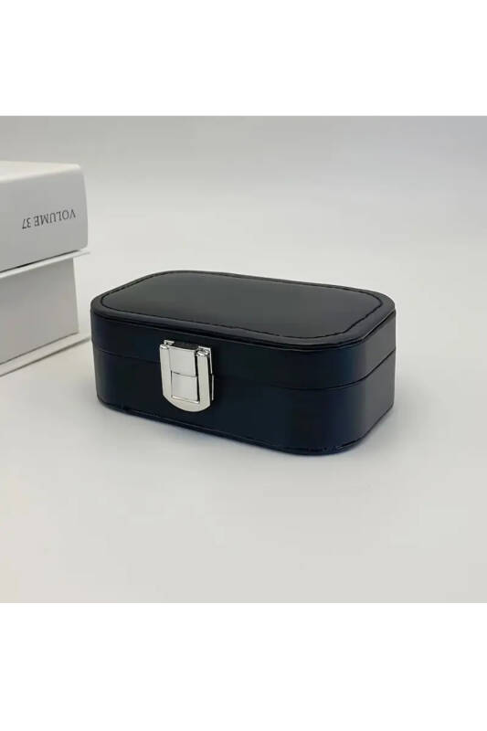 Jewelbox Siyah Seyahat Takı Kutusu 12x7,5 cm - 1